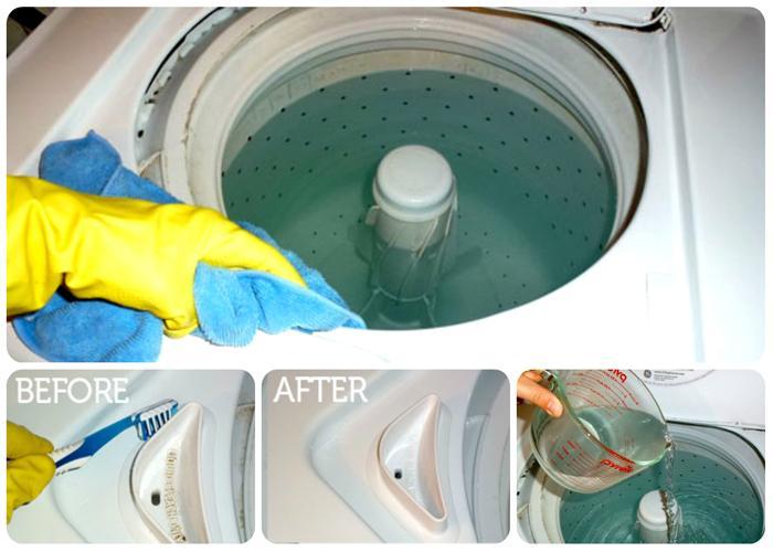 Cách dùng bột vệ sinh máy giặt