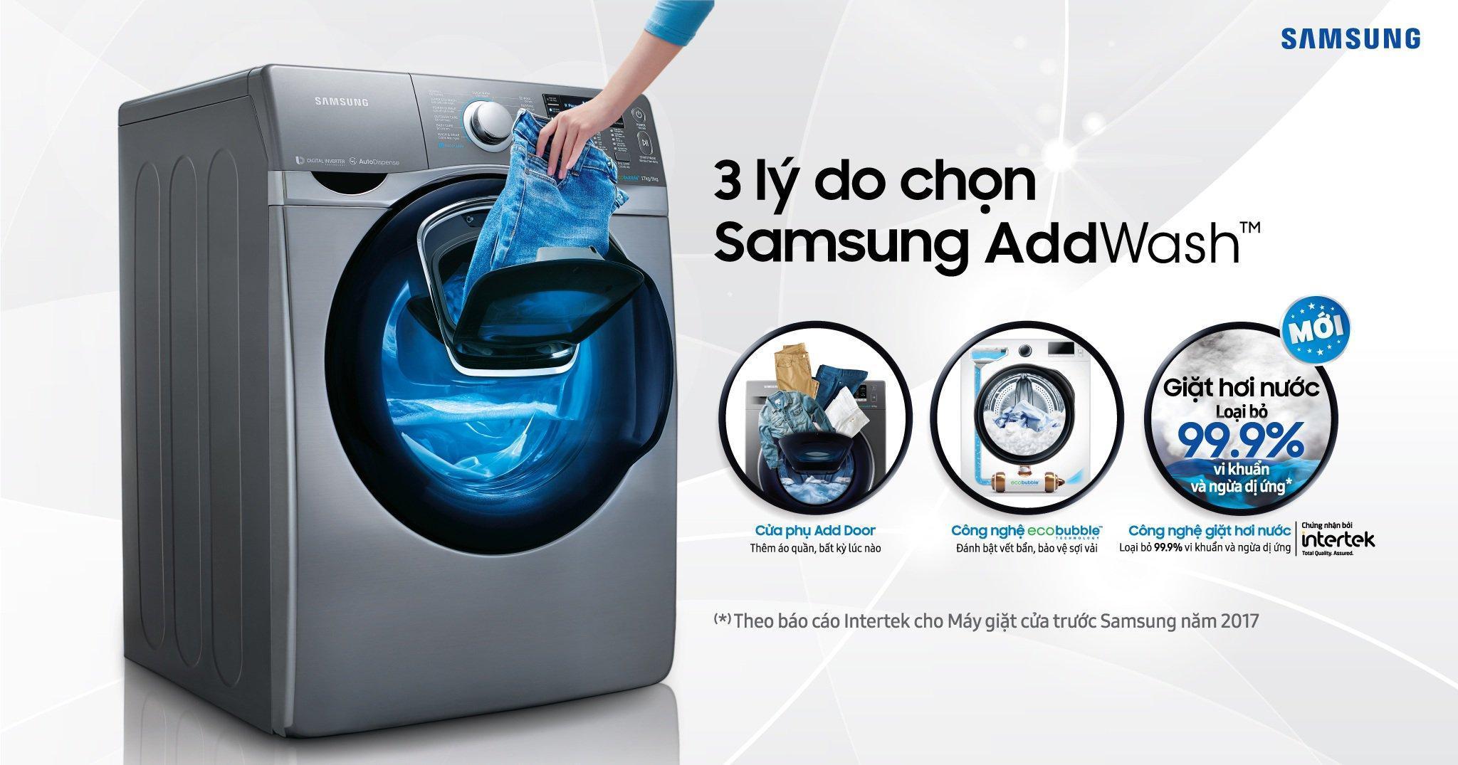 Máy giặt cửa trước có nhiều công nghệ giặt vượt trội 