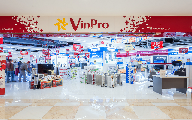 Hệ thống cửa hàng điện máy, công nghệ của VinPro