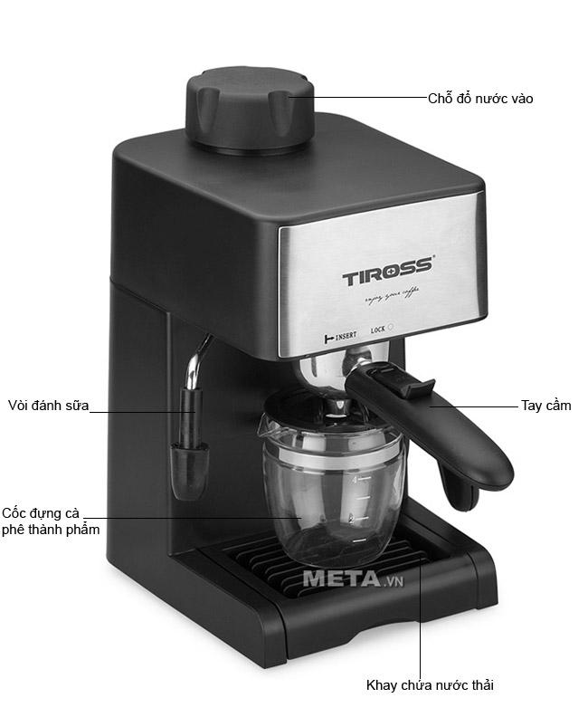 Máy pha cà phê Tiross TS-621 khá phổ biến, được nhiều người tin dùng