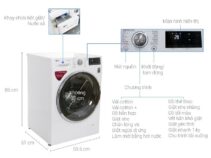 Hướng dẫn sử dụng máy giặt LG 9kg cửa trước tất tần tật các chức năng