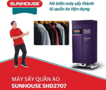 Máy sấy quần áo Sunhouse SHD2707 có tốt không, giá bán, ưu nhược điểm