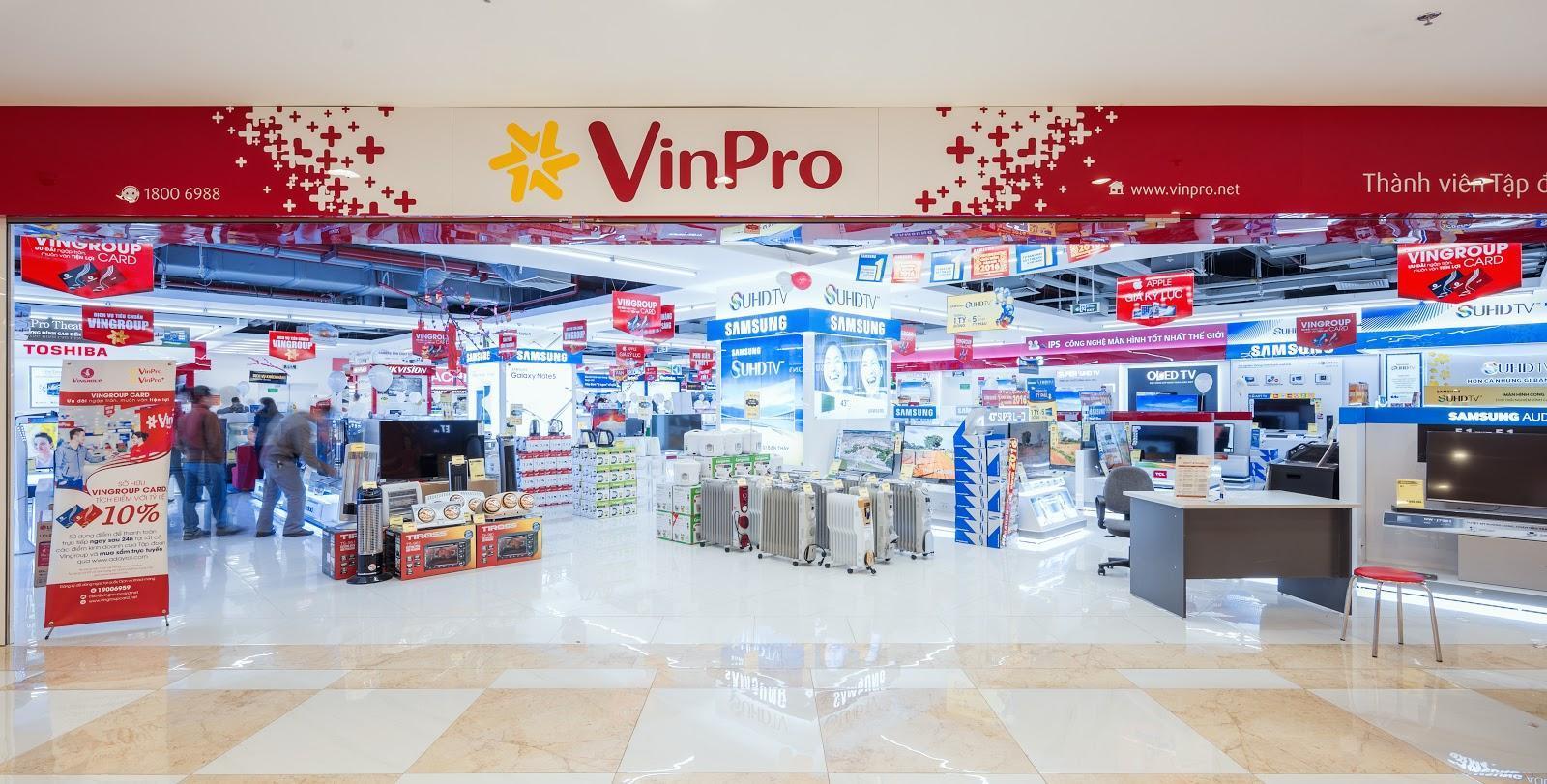 VinPro - Nhà cung cấp bán lẻ đồ Công nghệ - Điện máy chính hãng