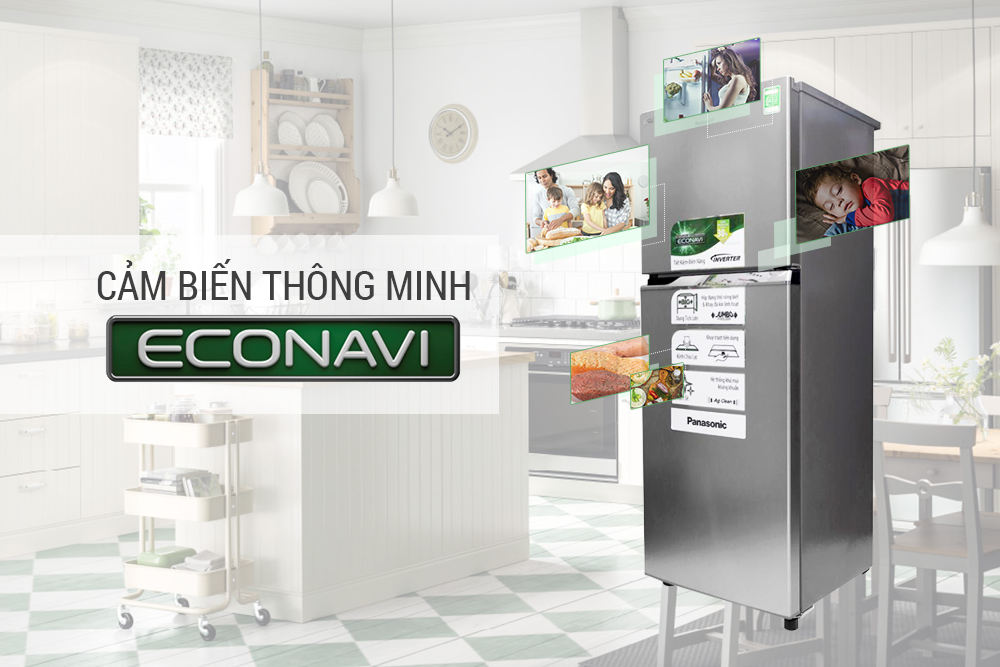 Econavi được sử dụng làm cảm biến cho cửa tủ lạnh 