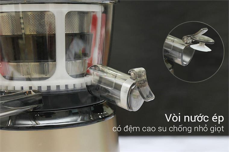 Máy ép chậm Iruka i52 có vòi được thiết kế giúp chống nhỏ giọt ra ngoài