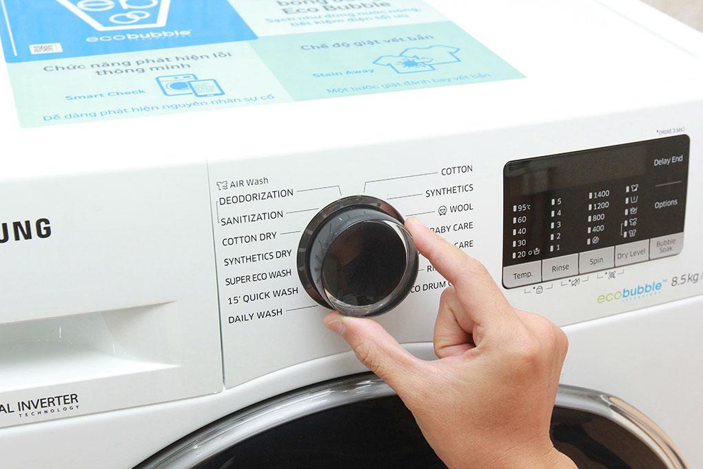 Máy giặt lồng ngang Samsung WW75K5210US được tích hợp nhiều chế độ giặt để bạn có thể dễ dàng lựa chọn.