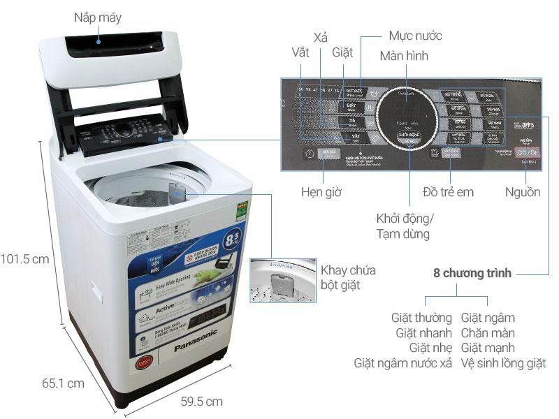 Máy giặt Panasonic NA-F85A4HRV