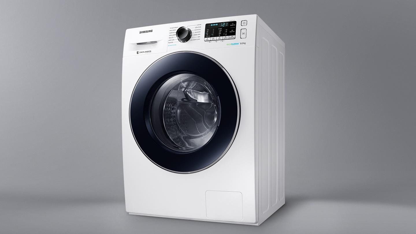 Máy giặt Samsung Inverter WW80J54E0BW/SV thiết kế nhỏ gọn và sang trọng