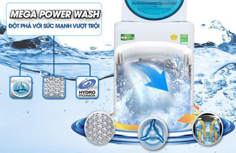 Máy giặt Toshiba có động cơ hoạt động mạnh mẽ, bền bỉ 