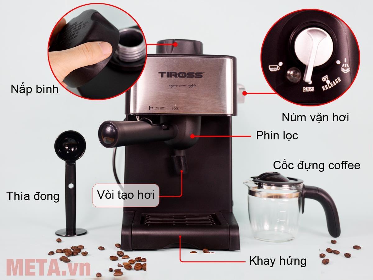 Cấu tạo của máy pha cà phê Tiross