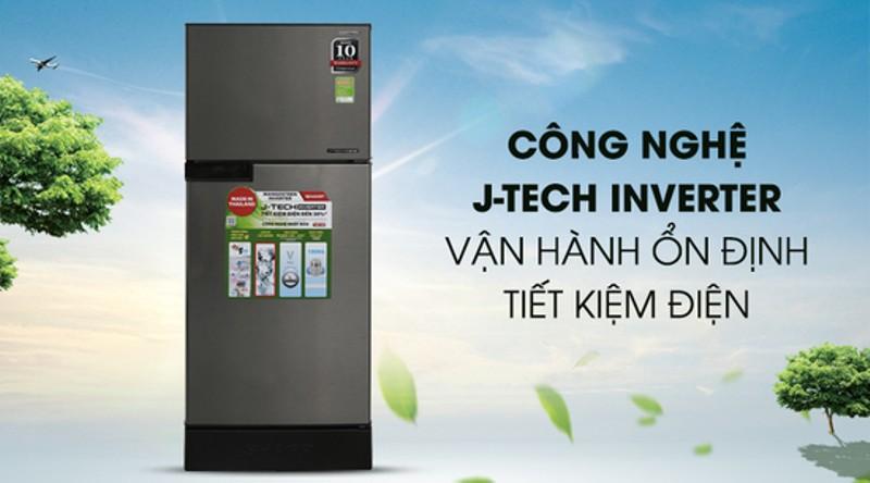 Với công nghệ J-Tech Inverter giúp tủ lạnh Sharp SJ-X176E vận hành ổn định với 36 cấp độ làm lạnh. 