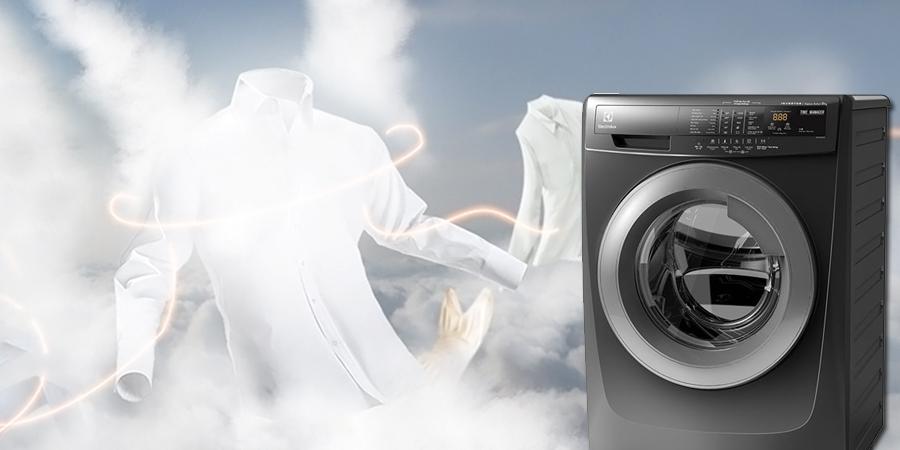 Chế độ giặt hơi nước cực kỳ tiện lợi trên các sản phẩm máy giặt của Electrolux