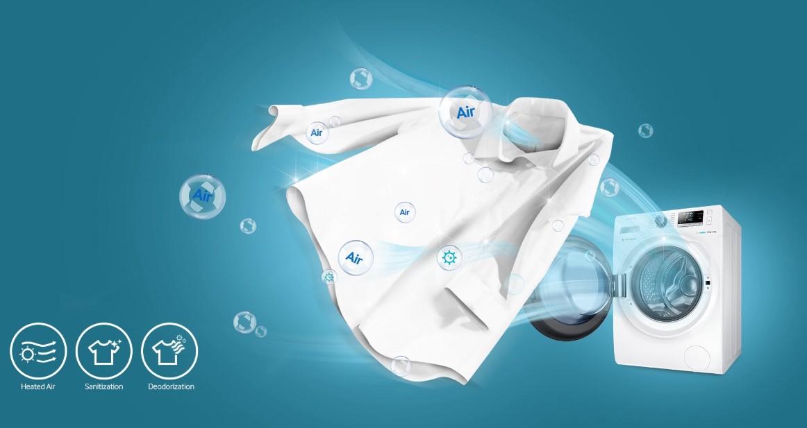 Sản phẩm trang bị nhiều tính năng giúp giặt quần áo sạch hơn
