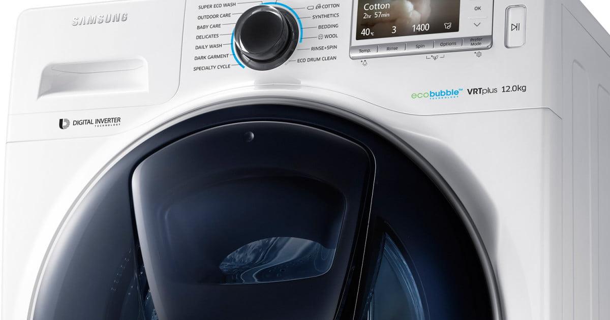 Bảng điều khiển trên máy giặt Samsung Digital Inverter 