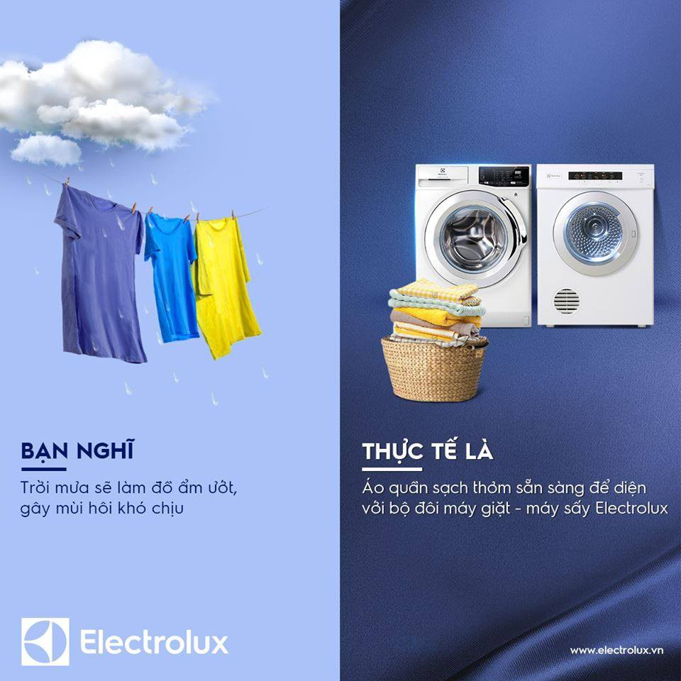Máy giặt sấy Electrolux vô cùng tiện lợi