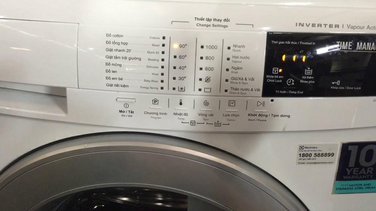 Máy giặt Electrolux EWF10744 rất dễ sử dụng