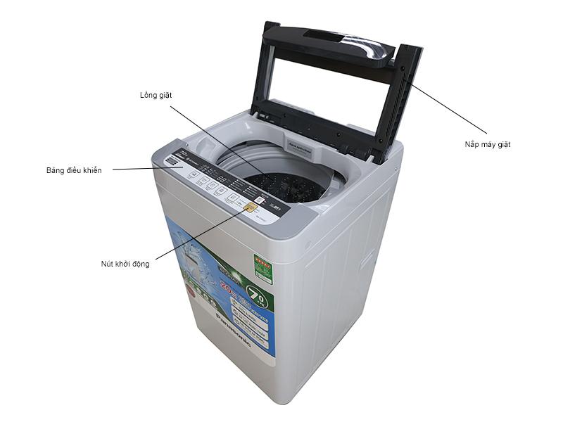 Máy giặt Panasonic NA-F70VG7HRV 7kg được thiết kế tinh tế từ kiểu dáng đến tính năng