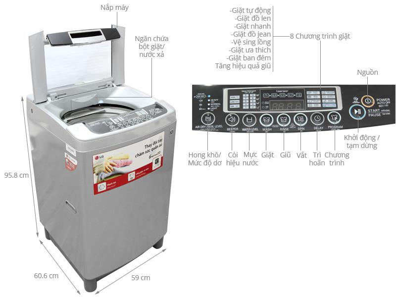 Máy giặt LG bền bỉ vận động êm ái