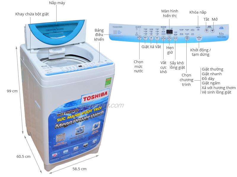 Máy giặt Toshiba AW-E920LV(WB)