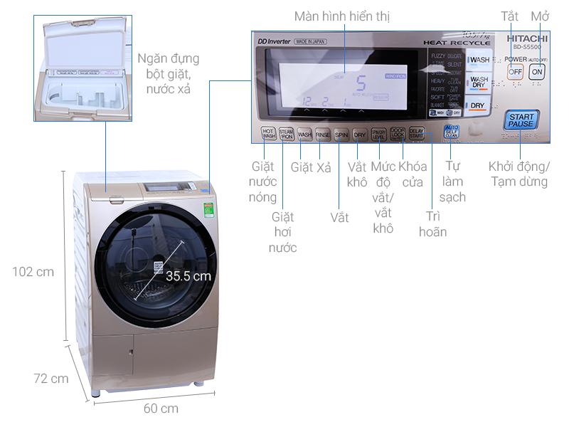 Máy giặt Hitachi BD-S5500 