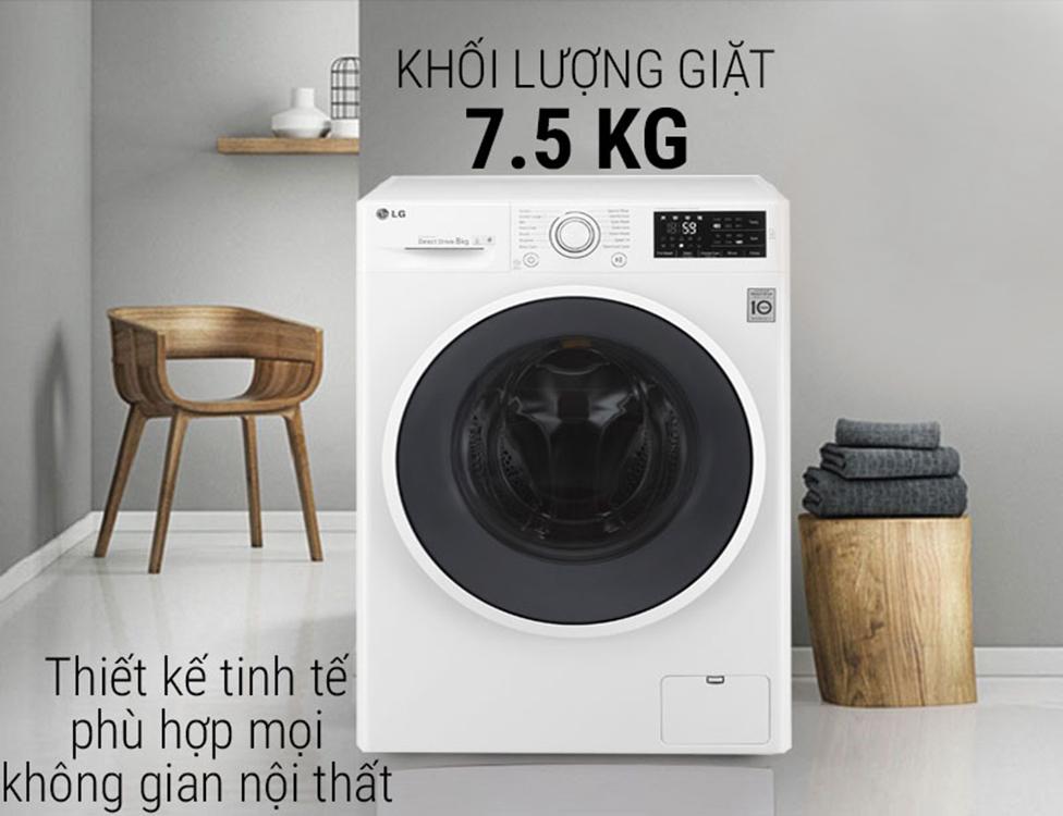 Trọng lượng giặt của máy giặt LG cửa ngang phù hợp nhu cầu của nhiều gia đình