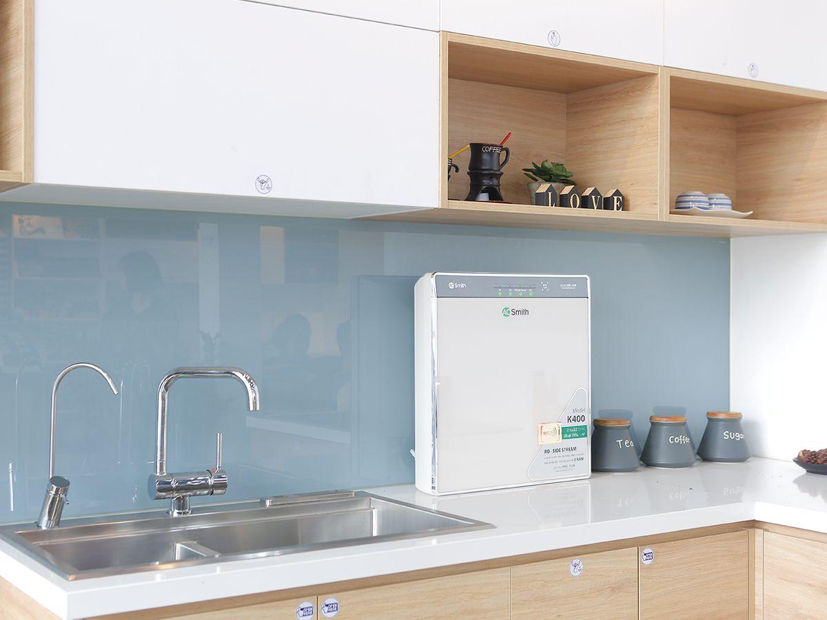 Máy lọc nước công nghệ RO A.O.Smith phù hợp không gian bếp hiện đại
