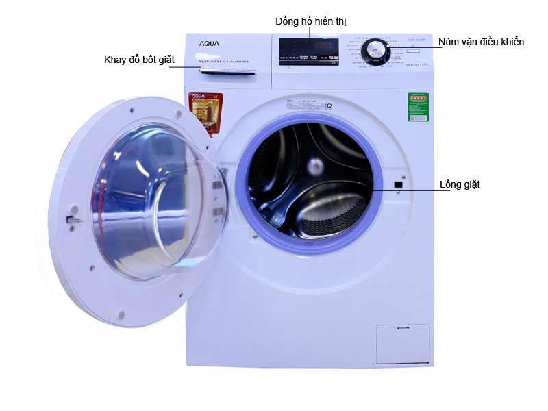 Máy Giặt Cửa Trước Inverter AQUA AQD-A800ZT-W