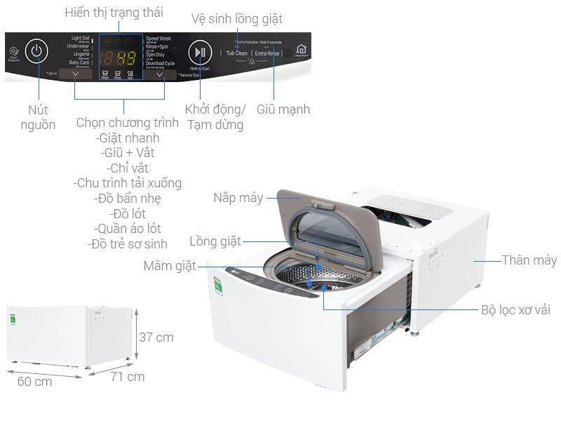 Máy giặt LG Inverter TG2402NTWW