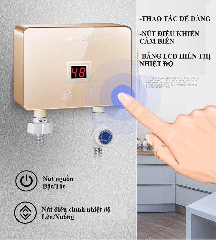 Hướng dẫn sử dụng máy nước nóng trực tiếp