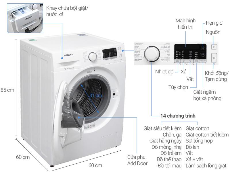 Máy giặt Samsung WW80K5410WW/SV