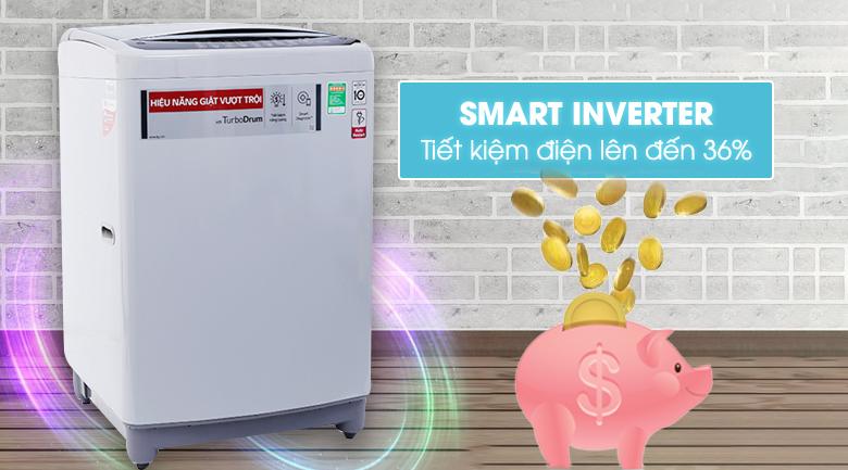 Máy giặt LG Inverter T2395VSPM sở hữu thiết kế nhỏ gọn, tiết kiệm điện