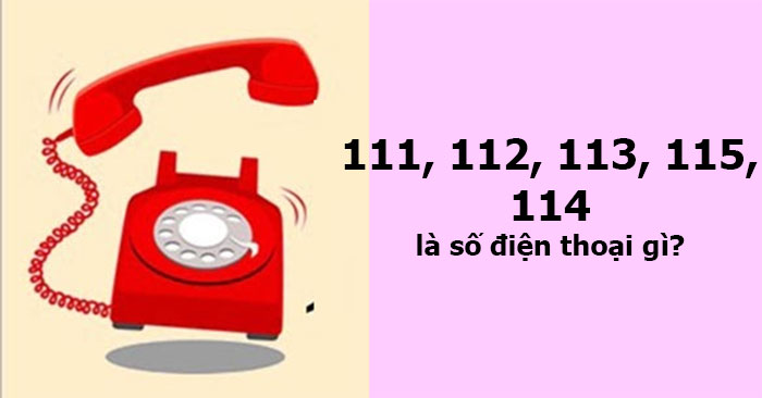 Số điện thoại khẩn cấp